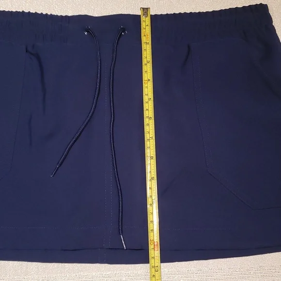 JAG New Solid Skirted Swim Boardshort with Built-in Brief NWT Navy Women's L - Picture 8 of 11